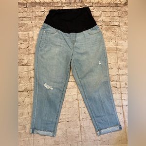 🔥 NWT Isabel maternity by Ingrid &Isabel boyfriend jeans. Size 16.